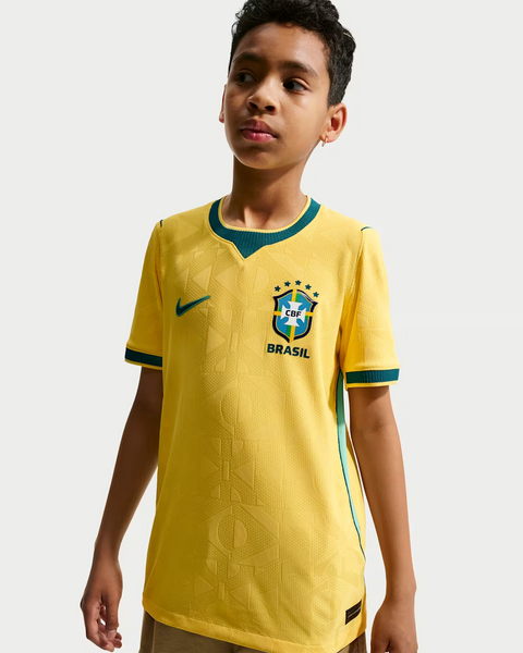 Brazil 2026 Match Home Mini Kit Full Set Shirt & Shorts